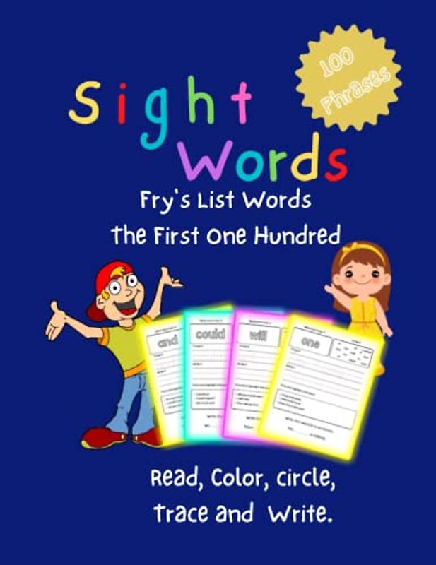 Sight words 100 High Frequency Word: Fry's list words for kids reading and writing skills