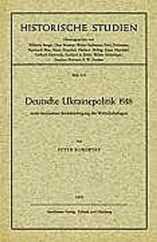 Deutsche Ukrainepolitik 1918