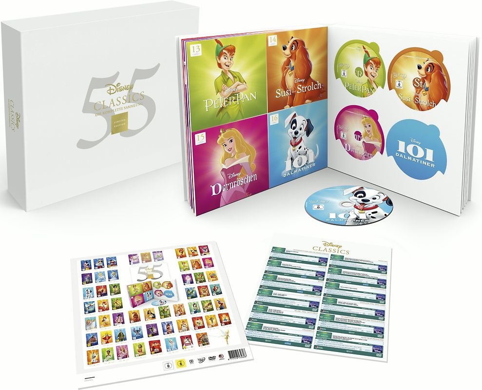 Disney Classics - Die komplette Sammlung [Limited Edition, 55 DVDs] DVD