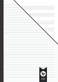 Large Music Workbook A4 One Side Stave One Side Lined: Large Music Manuscript Notebook | Exercise Book | Staves and Lines | A4 Format | 110 Pages - 55 Sheets