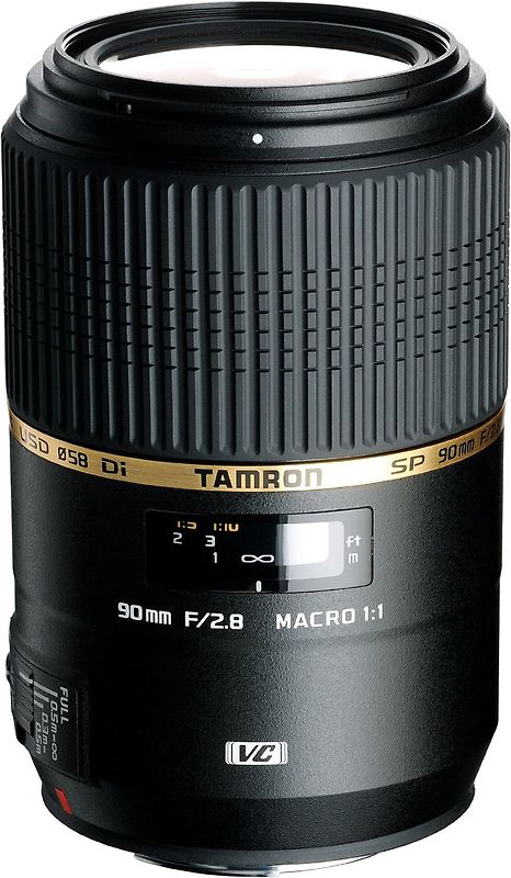 Tamron SP 90 mm F2.8 Di USD VC Macro 1:1 58 mm Filtergewinde (Canon EF Anschluss) schwarz