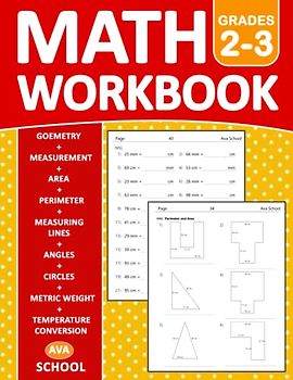 Geometry & Measurement Math Workbook for Grades 2-3 With Answers: Geometry & Measurement Math Practice Workbook For kids Ages 7-9 With More 1000 Exercises | Geometry & Measurement Practice Worksheets