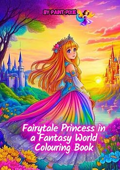 Fairytale Princess in a Fantasy World Colouring Book