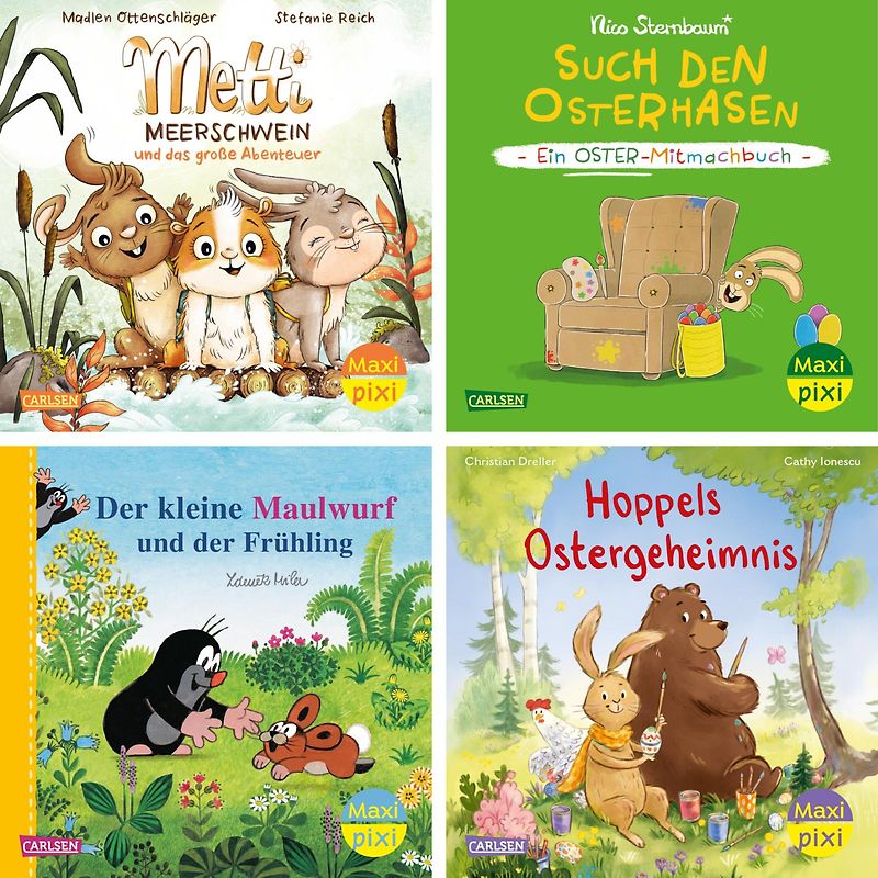 Maxi-Pixi-4er-Set 124: Der Frühling ist da! (4x1 Exemplar)