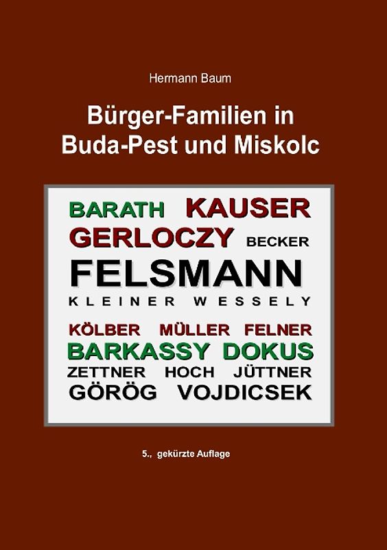 Bürger-Familien in Buda-Pest und Miskolc