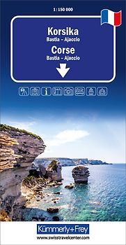 Kümmerly+Frey Regional-Strassenkarte Korsika 1:150.000