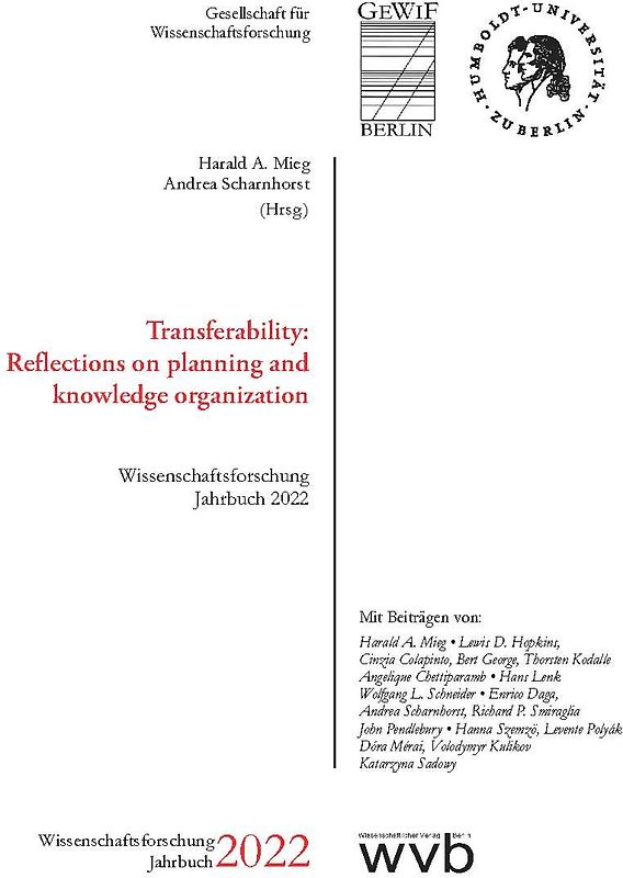 Transferability: Reflections on planning and knowledge organization