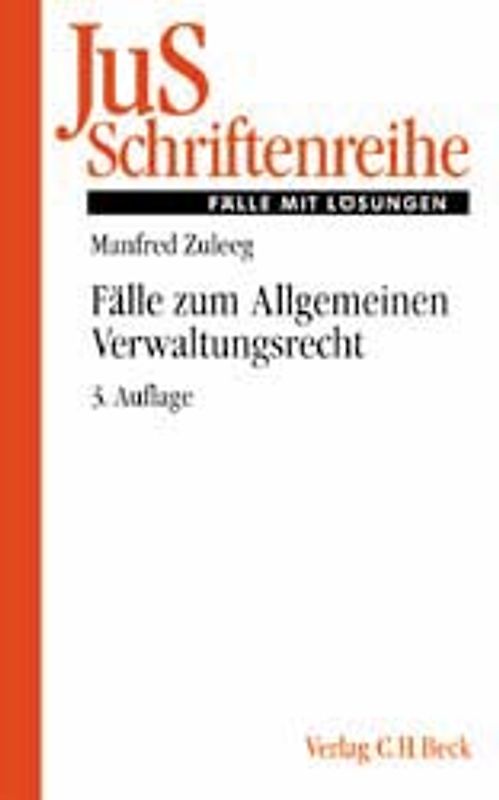 Fälle zum Allgemeinen Verwaltungsrecht
