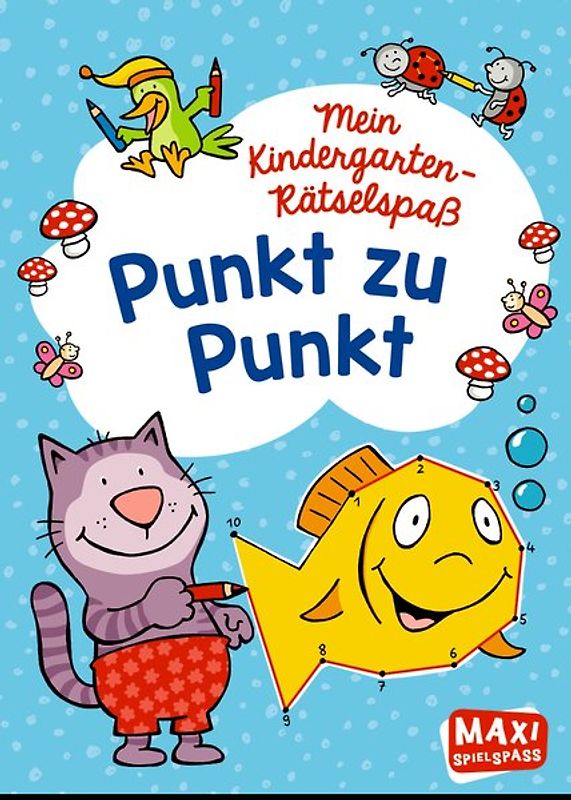 Mein Kindergarten-Rätselspaß. Punkt zu Punkt