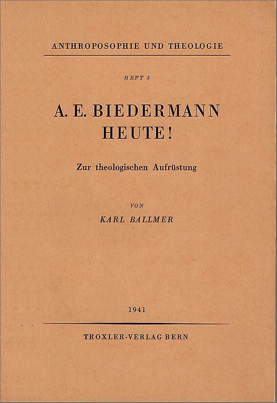 A. E. Biedermann heute!