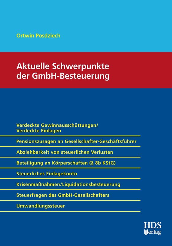 Aktuelle Schwerpunkte der GmbH-Besteuerung