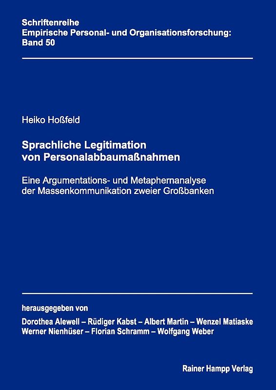 Sprachliche Legitimation von Personalabbaumaßnahmen