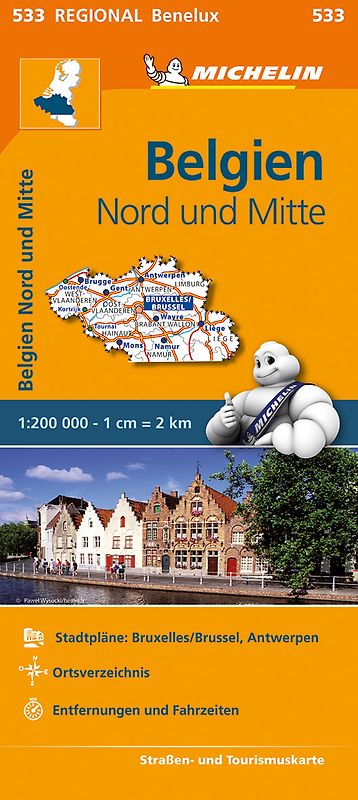 Michelin Belgien Nord und Mitte