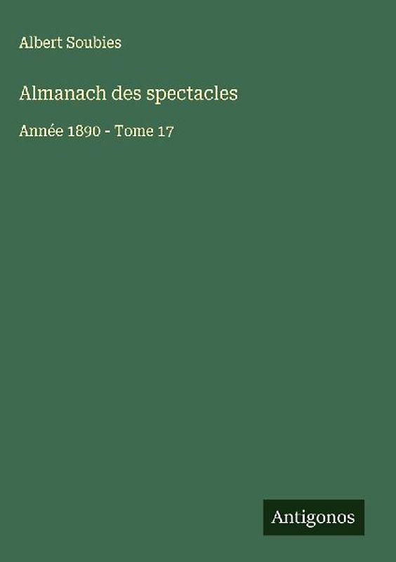 Almanach des spectacles