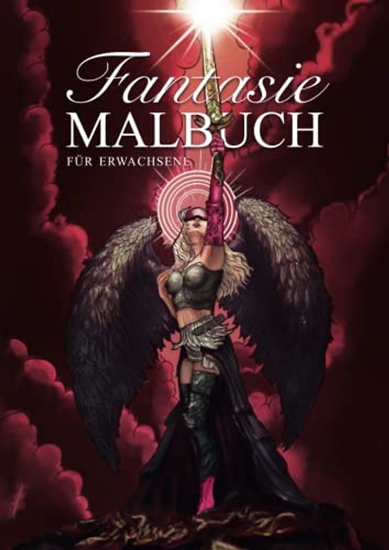 Fantasie Malbuch für Erwachsene: 50 eindrucksvolle Motive von Feen, Elfen, Drachen und vielen anderen mythischen Wesen