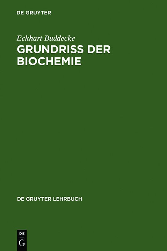 Grundriss der Biochemie