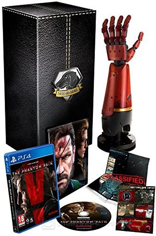 Metal Gear Solid V: The Phantom Pain [Collectors Edition inkl. Collectors Box mit Diamond Dog Magnet, Steelbook, behind the Scene Blu-Ray, Landkarte, Snakes Arm Replica] PlayStation 4
