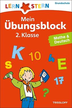 LERNSTERN Mein Übungsblock 2. Klasse. Mathe & Deutsch