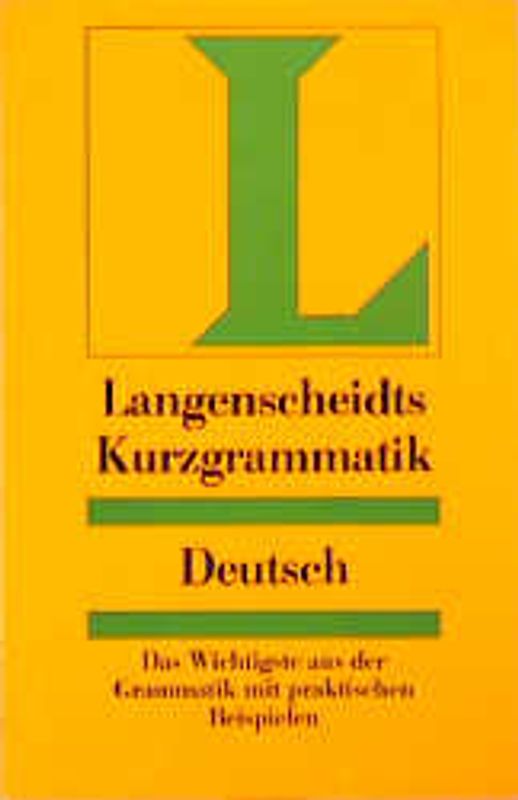Langenscheidt Kurzgrammatiken. Deutsch