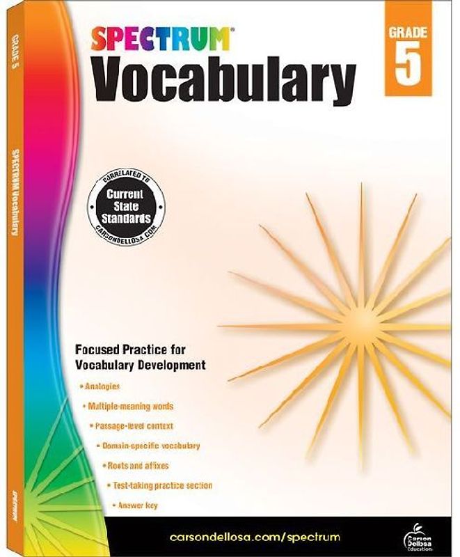 Spectrum Vocabulary, Grade 5