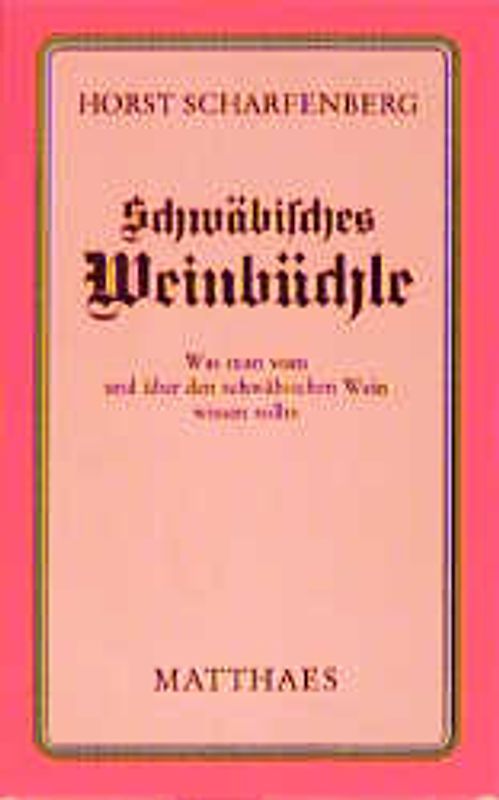 Schwäbisches Weinbüchle