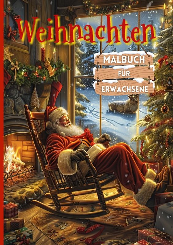 Weihnachten Malbuch für Erwachsene