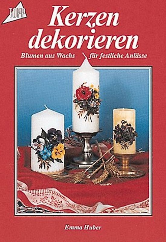 Kerzen dekorieren. Blumen aus Wachs für festliche Anlässe