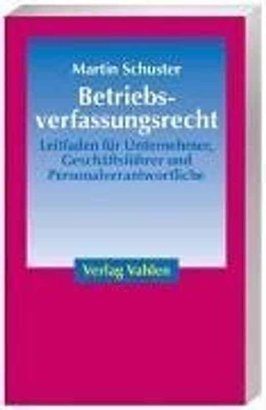 Betriebsverfassungsrecht
