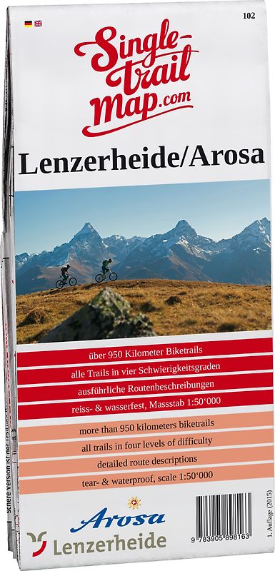 Singletrail Map 102 Lenzerheide/Arosa