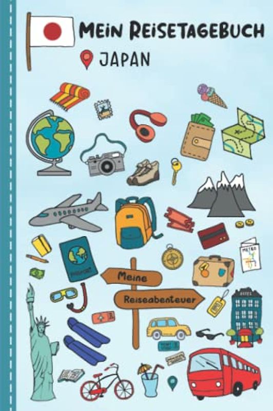 Reisetagebuch für Kinder Japan: Japan Urlaubstagebuch zum Ausfüllen,Eintragen,Malen,Einkleben für Ferien & Urlaub A5, Aktivitätsbuch & Tagebuch ... Ost Asien Kinder Buch für Reise & unterwegs