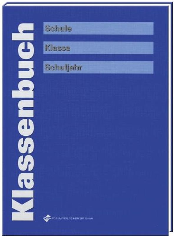 Klassenbuch, blau
