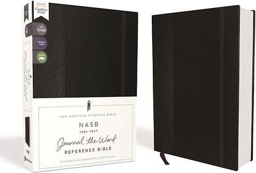 Nasb, Journal the Word Reference Bible, Hardcover, Black, Elastic Closure, Red Letter Edition, 1995 Text, Comfort Print
