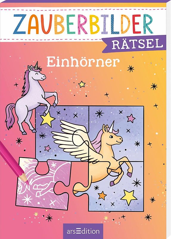 Zauberbilder-Rätsel – Einhörner
