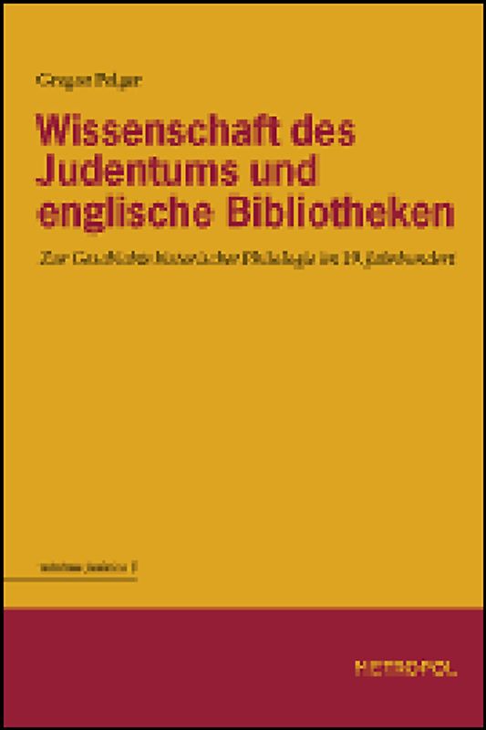 Wissenschaft des Judentums und englische Bibliotheken