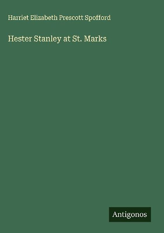 Hester Stanley at St. Marks