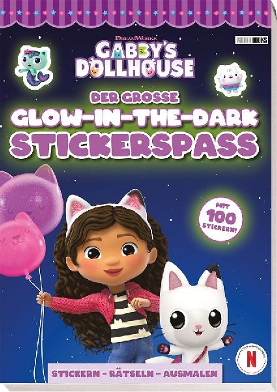 Gabby's Dollhouse: Der große Glow-in-the-Dark-Stickerspaß: Stickern - Rätseln - Ausmalen