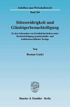 Sittenwidrigkeit und Gläubigerbenachteiligung.