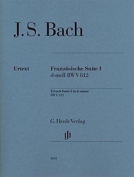 Französische Suite I d-moll BWV 812: Besetzung: Klavier zu zwei Händen (G. Henle Urtext-Ausgabe)