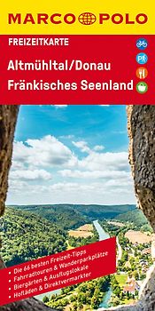 MARCO POLO Freizeitkarte 36 Altmühltal, Donau, Fränkisches Seenland 1:110.000