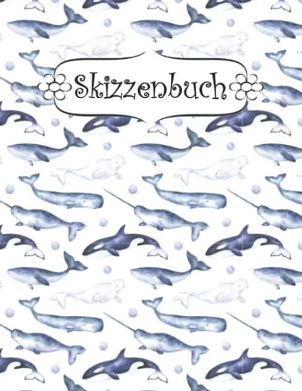 Skizzenbuch: Orca Skizzenbuch-Rohling Seiten zum Zeichnen, Malen, Schreiben, Skizzieren oder Kritzeln für Künstler, Lehrer, Erwachsene, Kinder, Jugendliche .