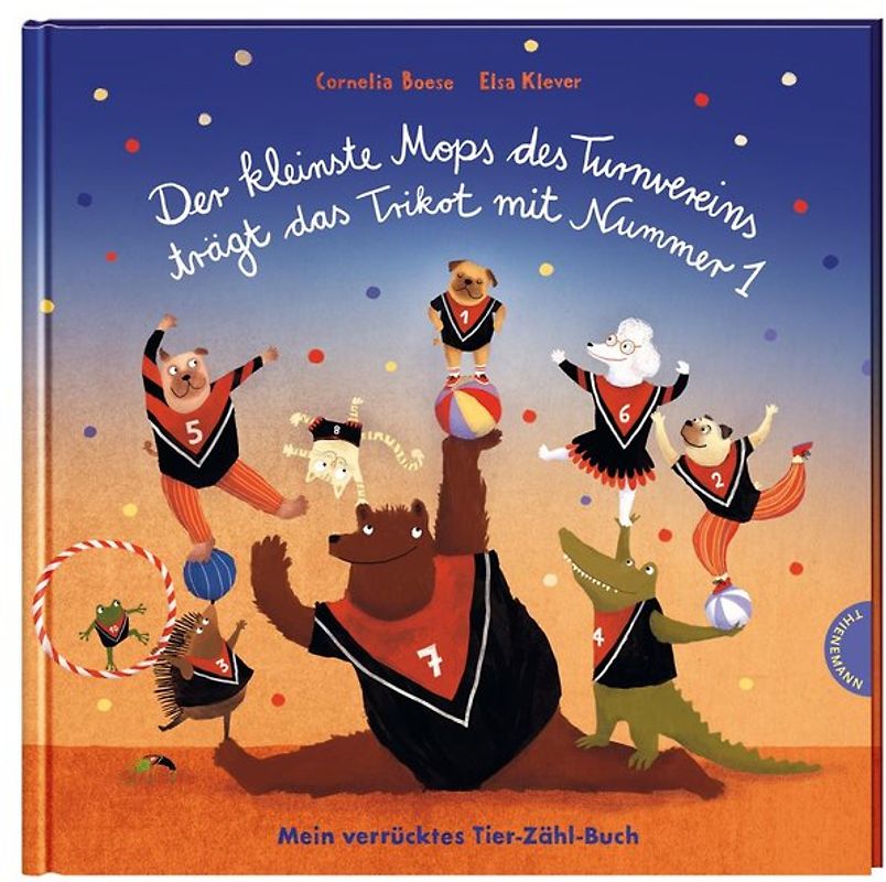 Der kleinste Mops des Turnvereins trägt das Trikot mit Nummer 1