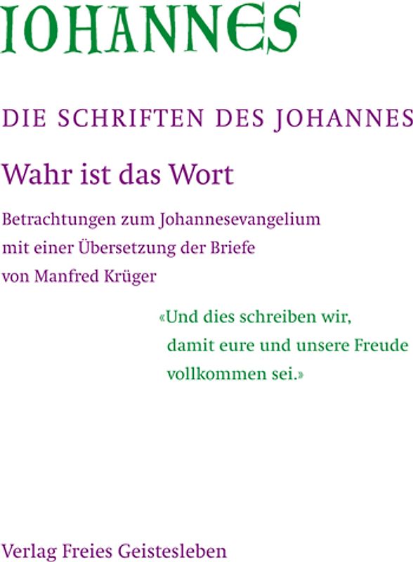 Die Schriften des Johannes