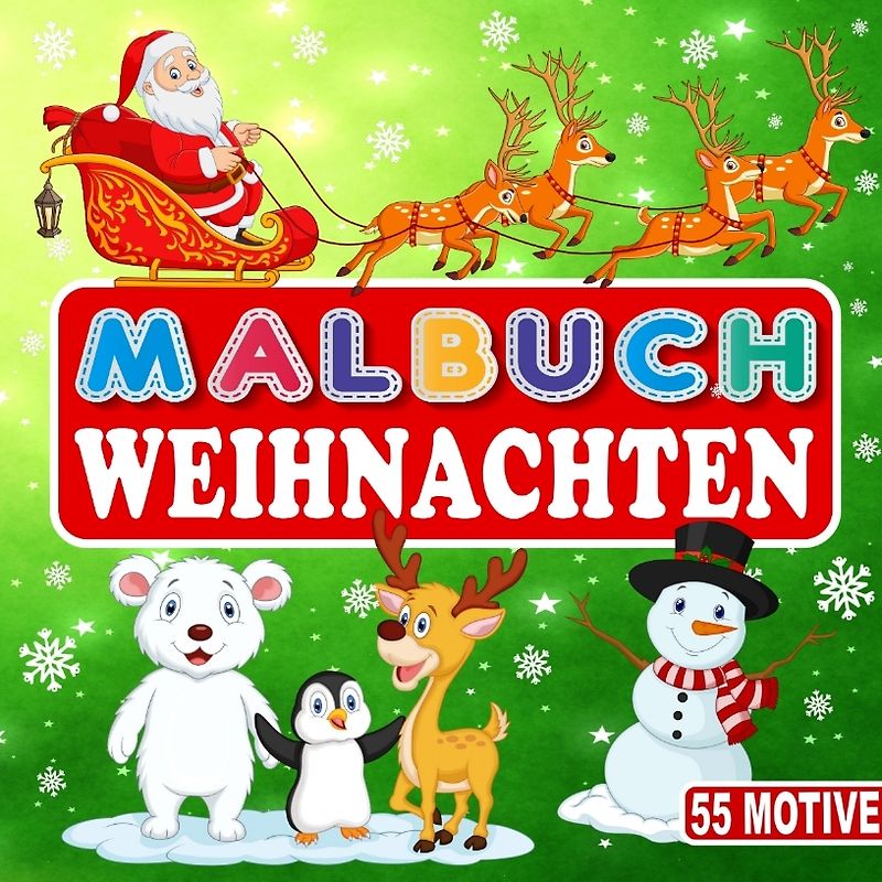 MALBUCH WEIHNACHTEN 55 MOTIVE