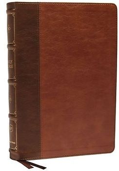 KJV Holy Bible: Large Print Verse-By-Verse with Cross References, Brown Leathersoft, Comfort Print: King James Version (MacLaren Series)