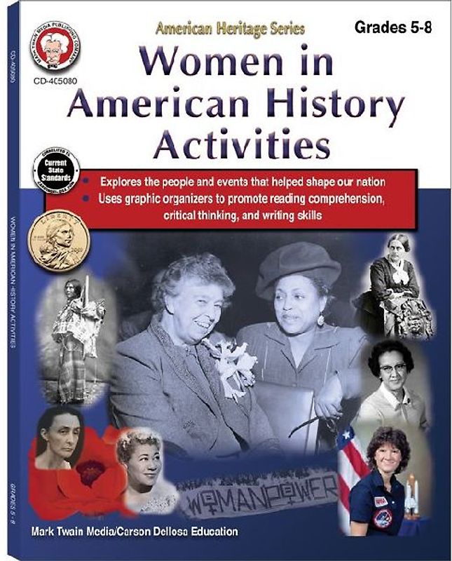 Women in American History Activities Workbook, Grades 5 - 8