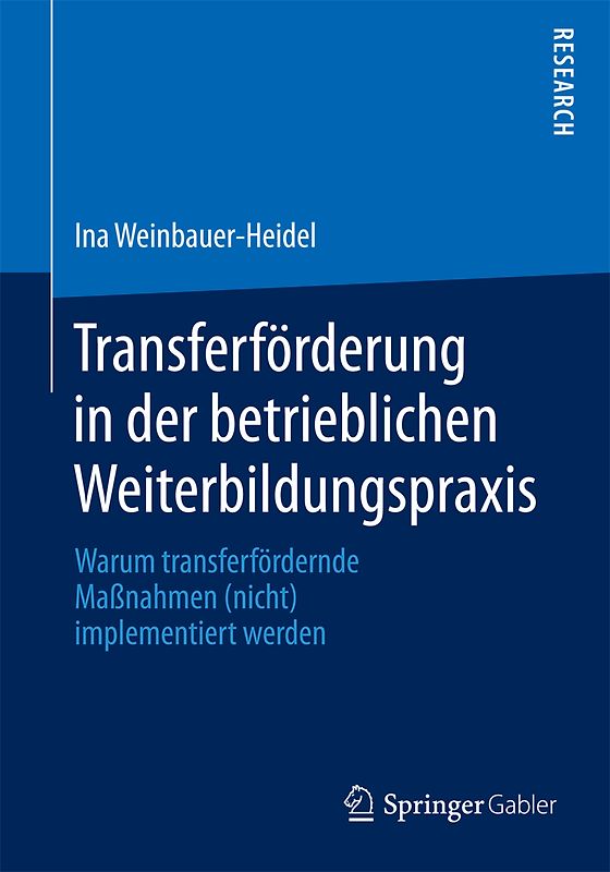 Transferförderung in der betrieblichen Weiterbildungspraxis