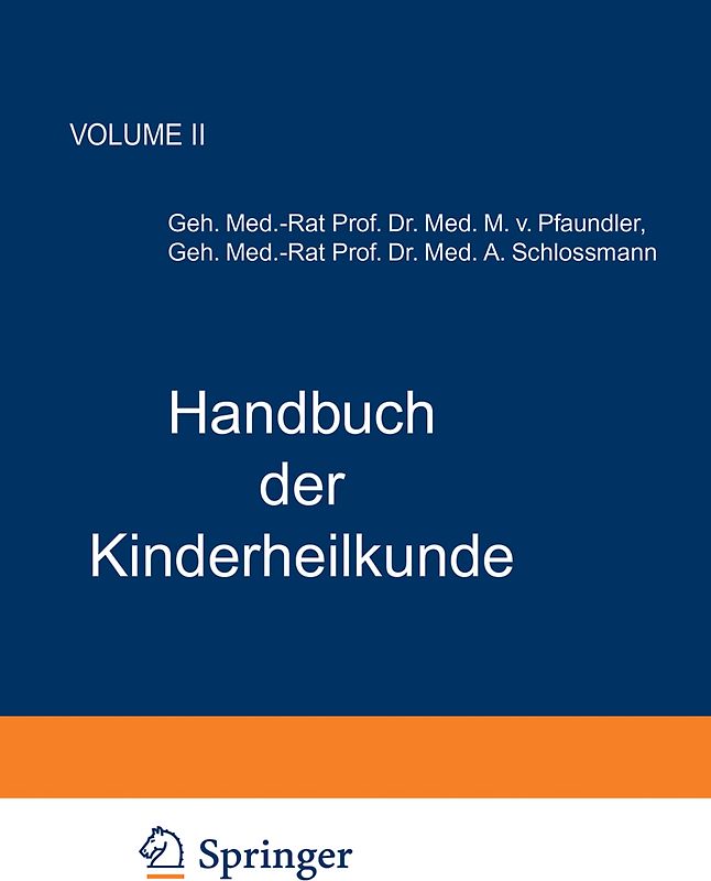 Handbuch der Kinderheilkunde