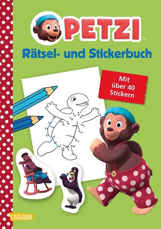 Petzi: Rätsel- und Stickerbuch