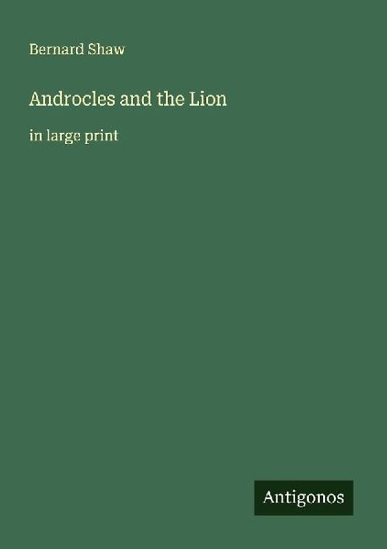 Androcles and the Lion