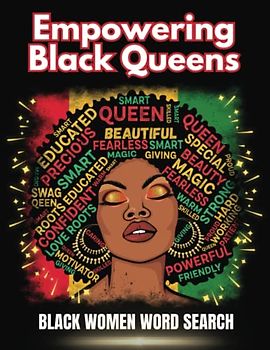 Empowering Black Queen: Black Women Word Search, Black Women Affirmations